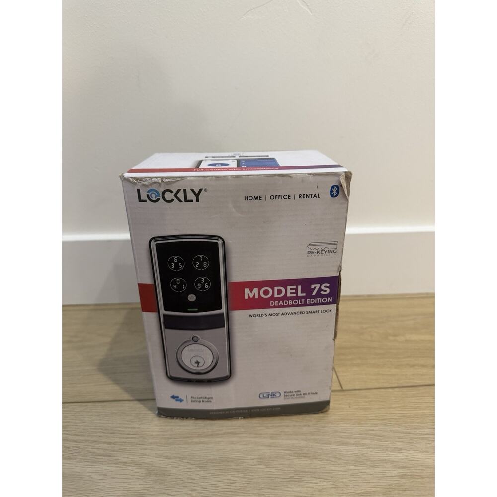 Lockly 7S Satin Nickel Single-Cylinder Deadbolt Smart Lock